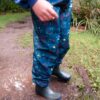 Child wearing space overpants