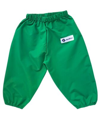 Green waterproof children's overpants