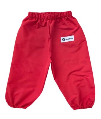 Waterproof overpants for kids in red
