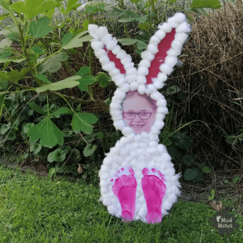 Kids Easter Craft: Cotton Wool Easter Bunny