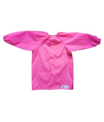 NZ-Made Pink Childrens Long Sleeve Bibs