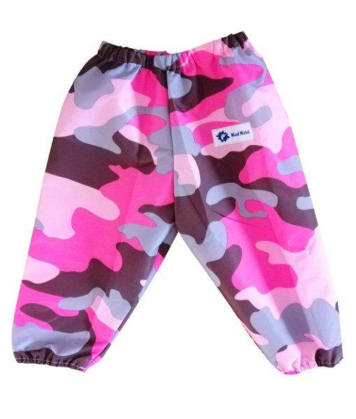 Pink Camo Waterproof Childrens Overpants