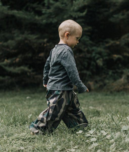 Kids Camo Fleece Lined Pants