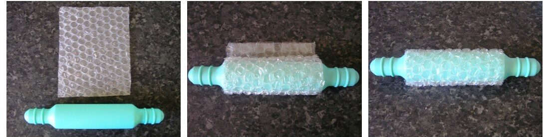 Bubble Wrap Roller Painting - Messy Play Adventures Blog