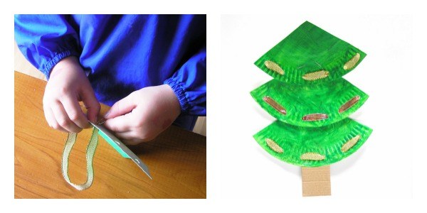 Paper Plate Christmas Tree Craft - Mud Mates Messy Play Adventures Blog