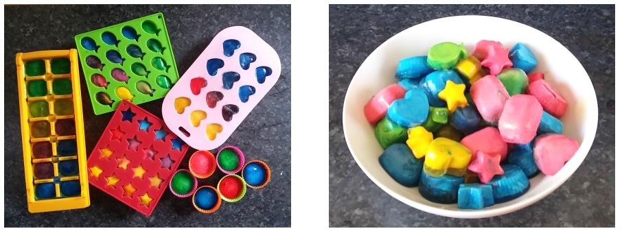 Ice Chalk Paint - messy play and sensory activity for kids