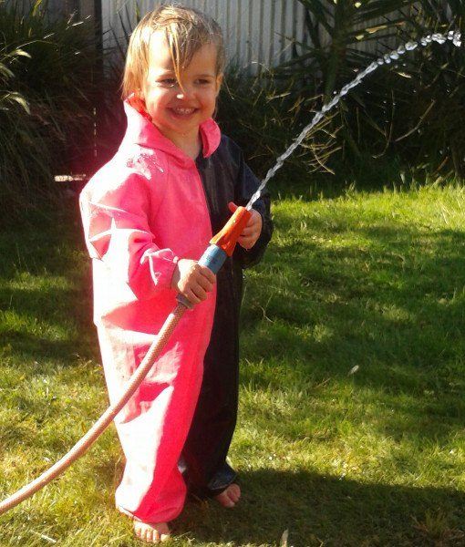 Navy and Pink Children's Coveralls