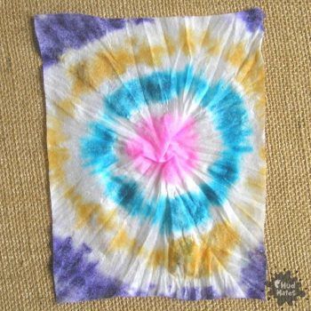 Baby Wipe Tie Dye Art