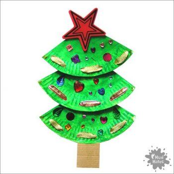 Mud Mates Messy Play Blog: Paper Plate Christmas Tree