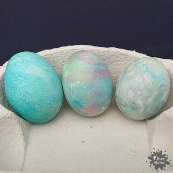 Shaving Cream Dyed Eggs