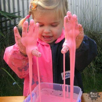 Slime - Mud Mates Messy Play Blog - cornflour gloop recipe