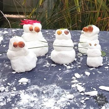 Winter Snow Dough Sensory Play