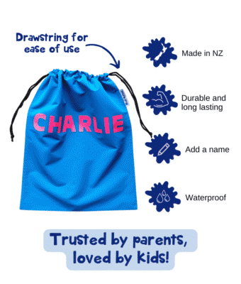 Features of Mud Mates NZ-Made Waterproof Swim Bags
