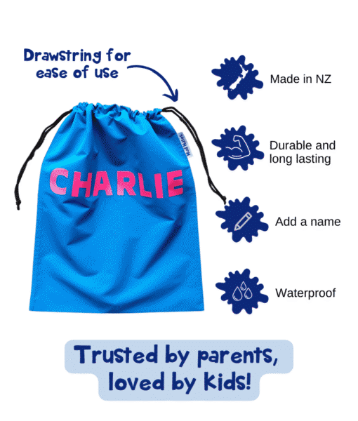 Features of Mud Mates NZ-Made Waterproof Swim Bags