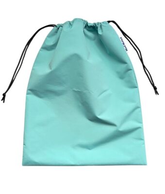 Spearmint personalised swim bag with drawstring, NZ-made and waterproof