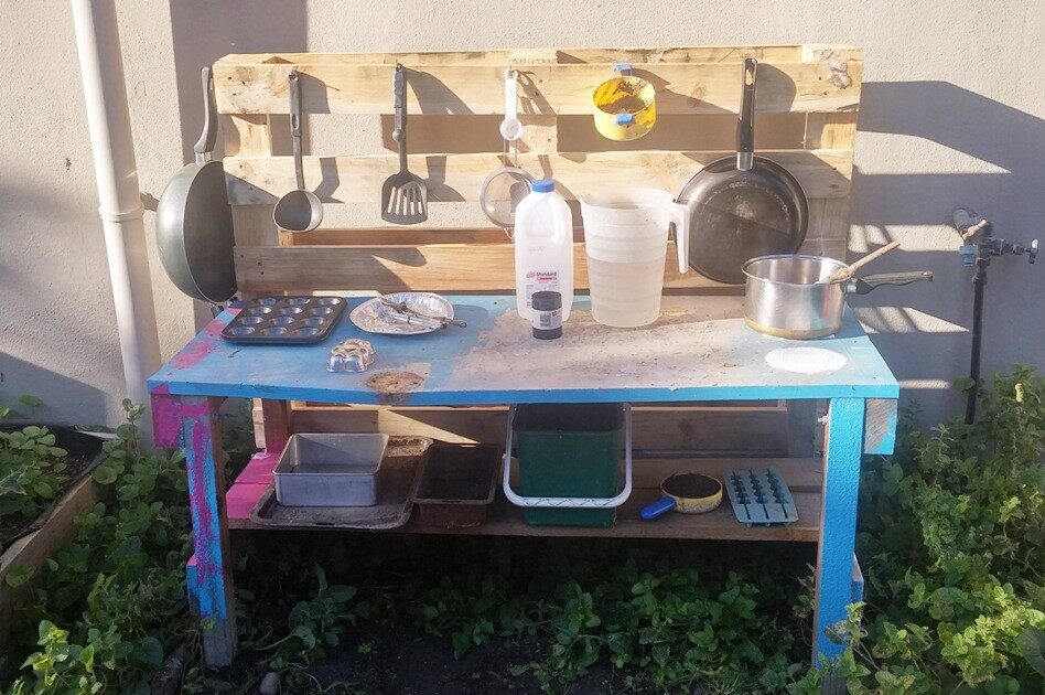 How to Build a Mud Kitchen for Free