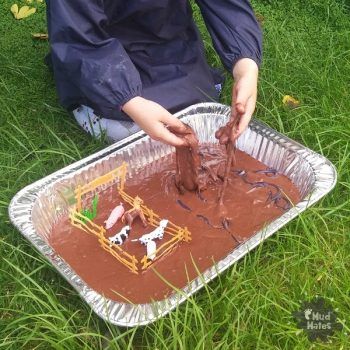 Edible Mud Sensory Play Material