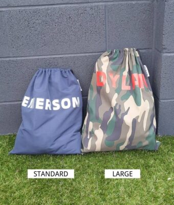 Standard and Large Mud Mates NZ-made swim bags and wet bags