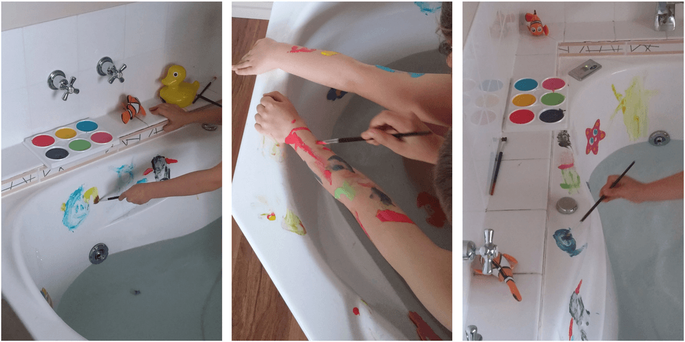 Homemade Bath Paint for Kids