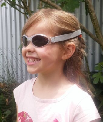 Silver Rose Leaf Kids Sunglasse