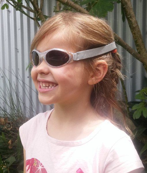 Silver Rose Leaf Kids Sunglasse