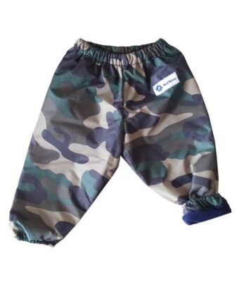 Green Camo Fleece Lined Snow Pants / Fleece Lined Pants