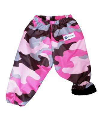 Pink Camo NZ-Made Childrens Waterproof Fleece Lined Pants