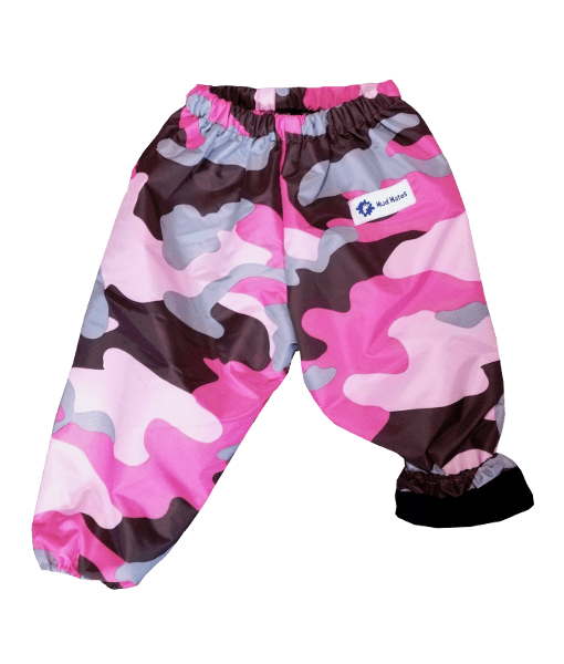 Pink Camo NZ-Made Childrens Waterproof Fleece Lined Pants