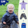 Save money and washing with a Mud Mates Muddy Kids Value Pack - included NZ-made waterproof Coveralls, Overpants and Wet Bag
