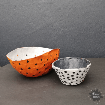 Homemade paper mache bowls - a perfect gift for someone special