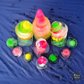 Making Coloured Ice Sculptures With Kids