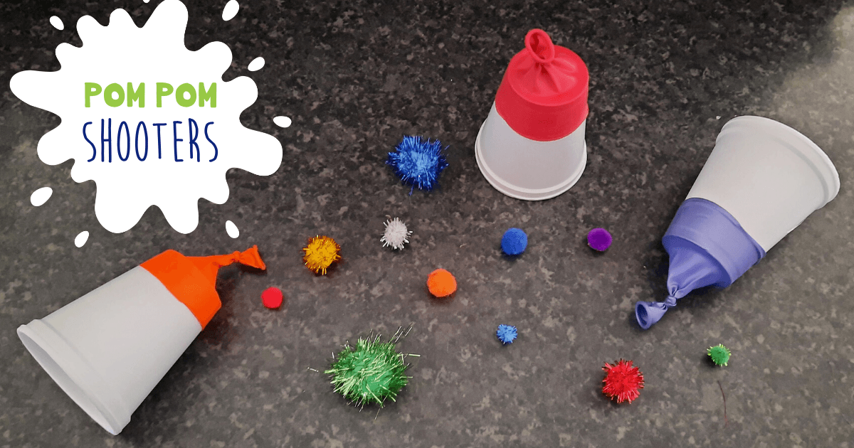 Pom Pom Shooter: Easy Paper Cup Craft Activity for Kids of all Ages