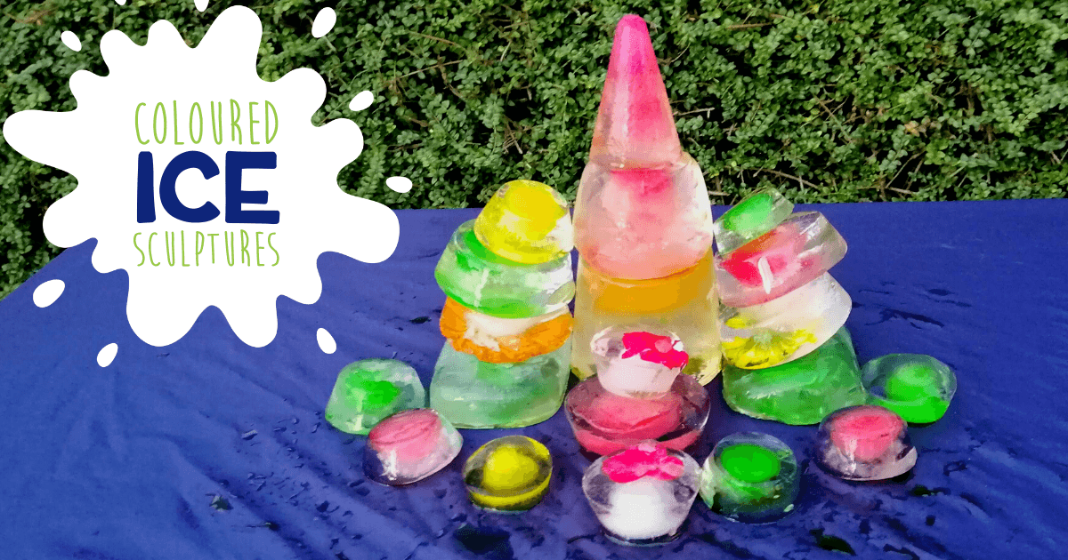 Making Coloured Ice Sculptures With Kids of All Ages