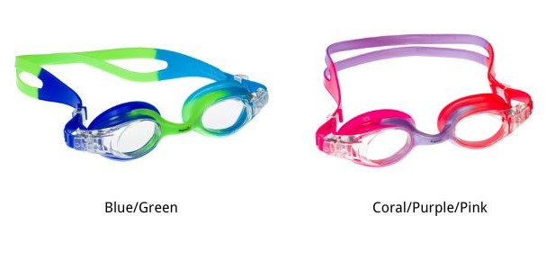 Vibrant colour range available in the Rainbow Kids Goggles range