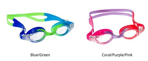 Vibrant colour range available in the Rainbow Kids Goggles range