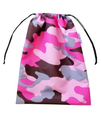 NZ-Made Waterproof Swim Bags / Wet Bags - Pink Camo