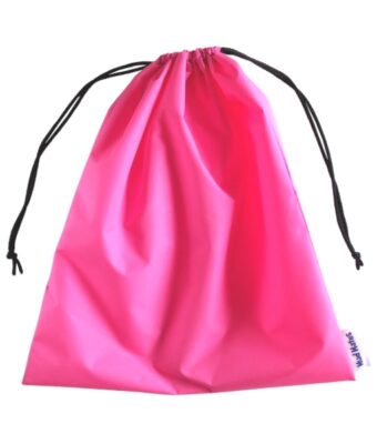 Pink Personalised Drawstring Swim Bags / Wet Bags