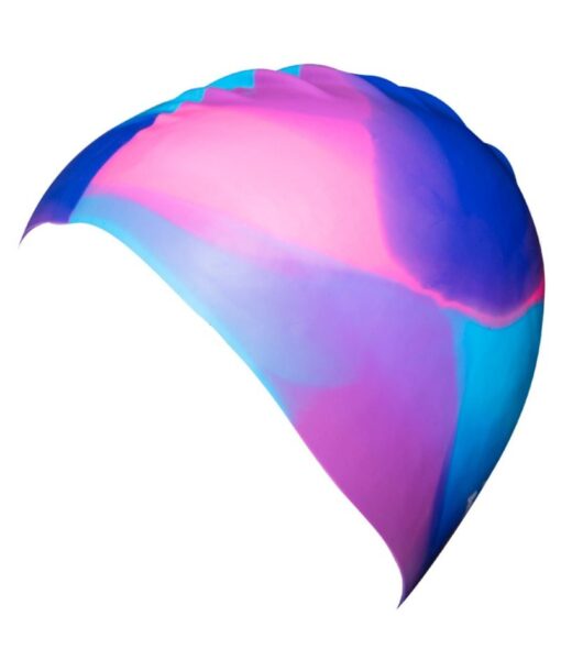 Pink/Purple/Blue silicone kids swim caps
