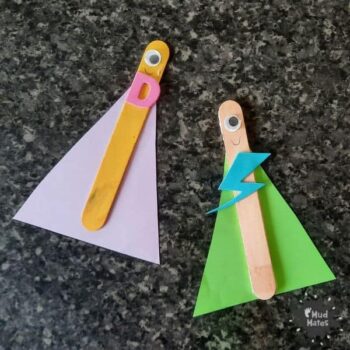 Easy Father's Day Crafts for Preschoolers - Super Dad Sticks