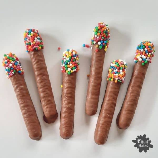 Guy Fawkes Crafts for Kids - chocolate sparklers