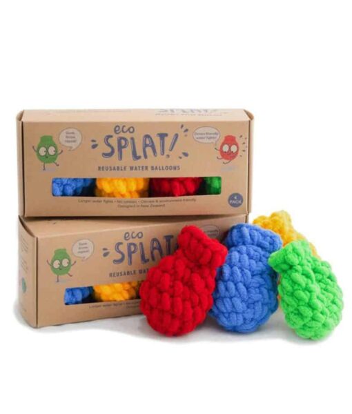 EcoSplat Reusable Water Balloons in 100% recyclable packaging
