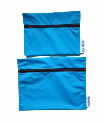 NZ-Made Waterproof Mini and Small Zippered Wet Bags - Turquoise