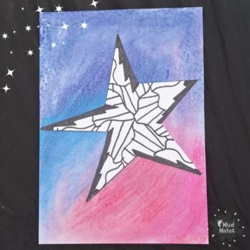 Matariki Star Pattern Art - Matariki inspired craft for kids of all ages