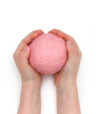 Child playing with Mud Mates super soft Go Dough playdough mix
