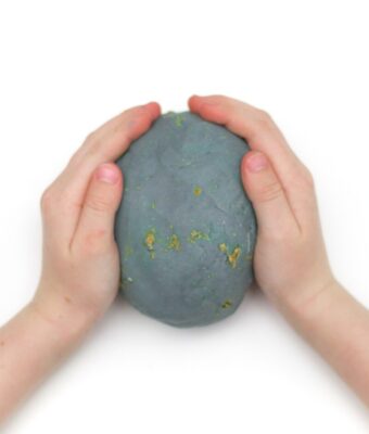 Child playing with Mud Mates super soft Go Dough playdough mix