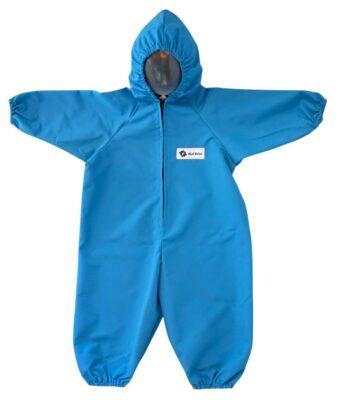 Waterproof children’s coveralls in turquoise